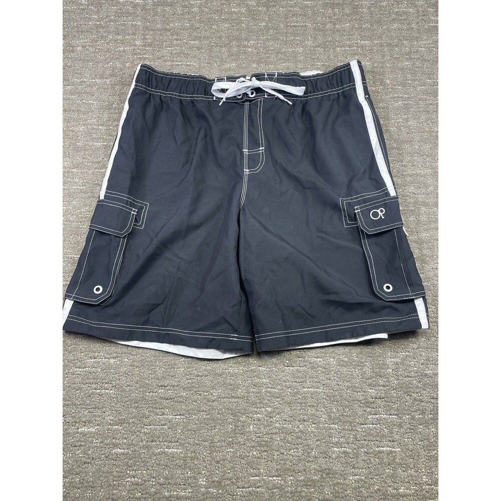 mens op swim trunks Shorts Large L 36-38 Black